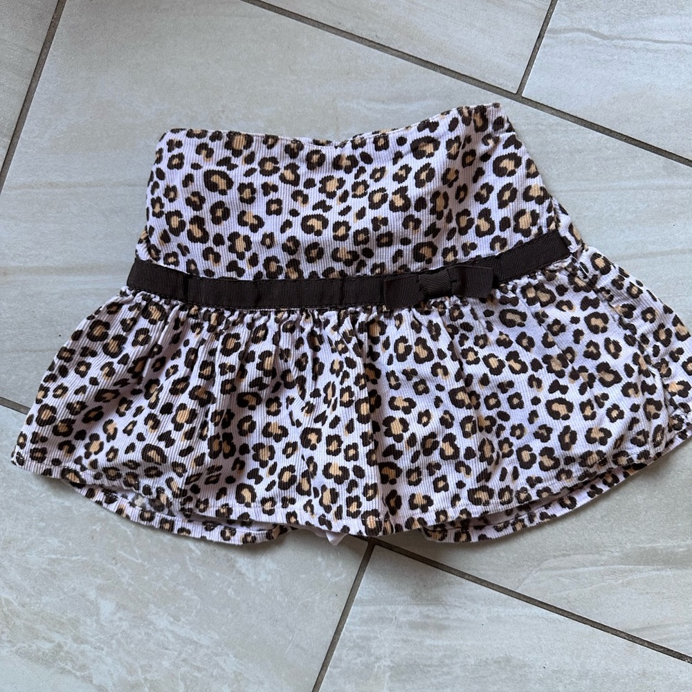 Gymboree velvet animal print pink skirt size 4